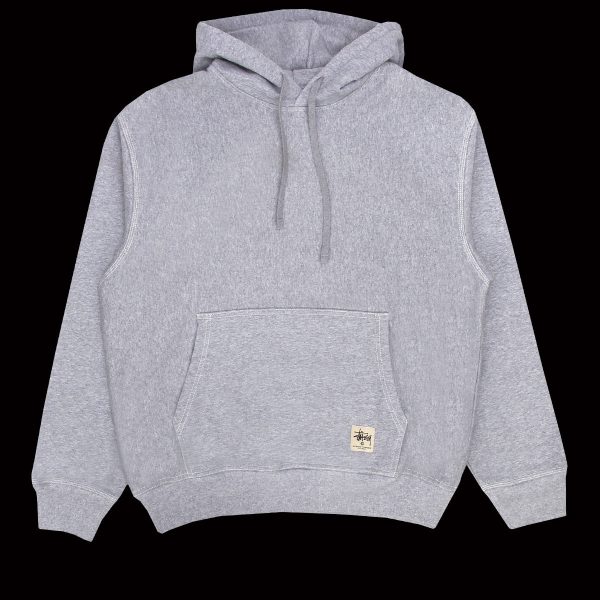 Contrast Stitch Label Hoodie Cheap