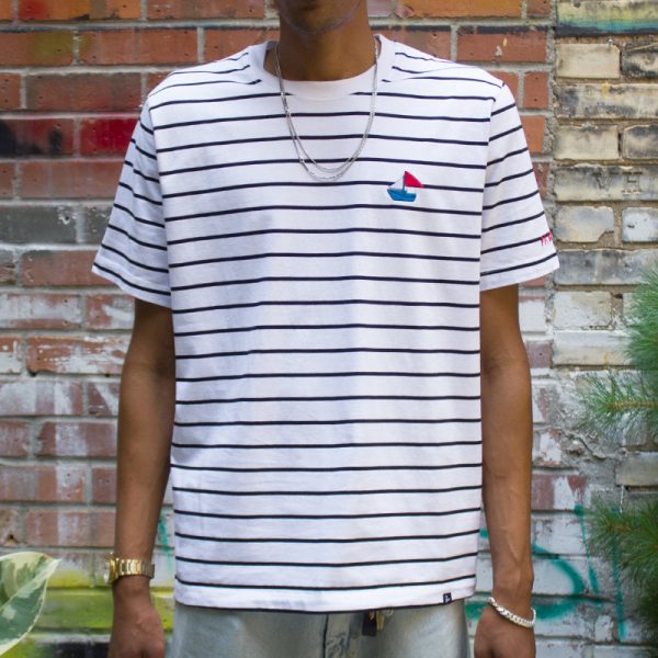 Paper Boat Striper T-Shirt on Sale - Image 2