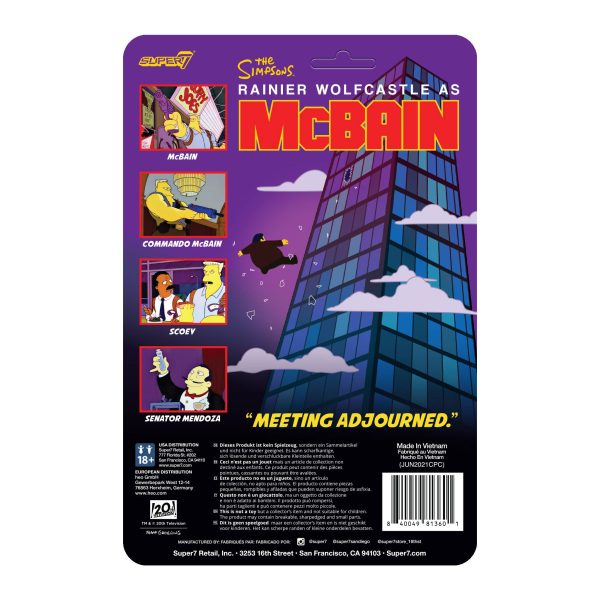 The Simpsons ReAction Wave 1 McBain - McBain (Commando) Sale - Image 3
