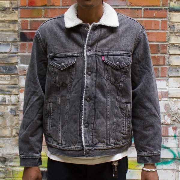 Vintage Fit Sherpa Trucker Jacket Online Sale - Image 3