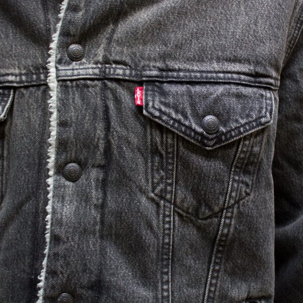 Vintage Fit Sherpa Trucker Jacket Online Sale - Image 4