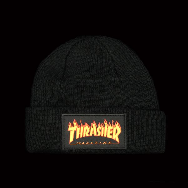 Flame Patch Logo Beanie Online Hot Sale