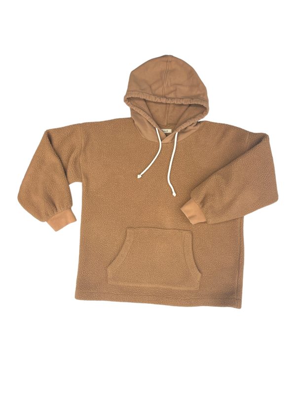 Sweatshirt Hoodie By Madewell In Brown, Size: M For Discount
