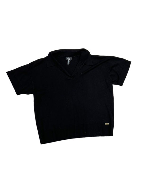 Top Short Sleeve By Jones New York In Black, Size: L For Discount