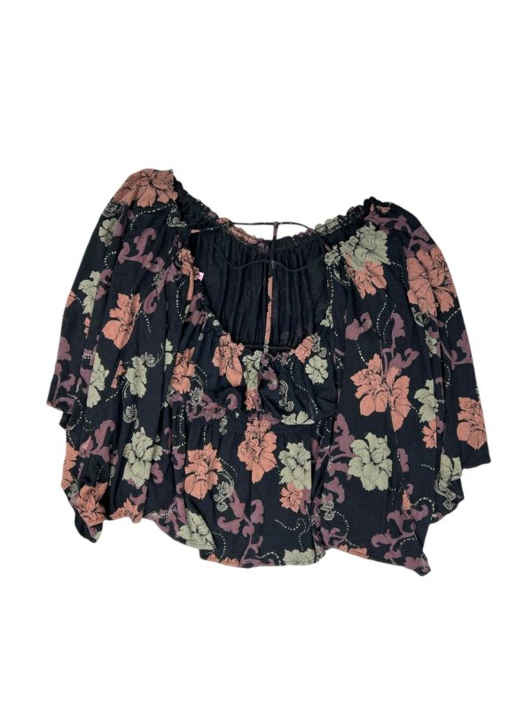 Top 3 4 Sleeve By Free People In Floral Print, Size: S For Discount - Image 2