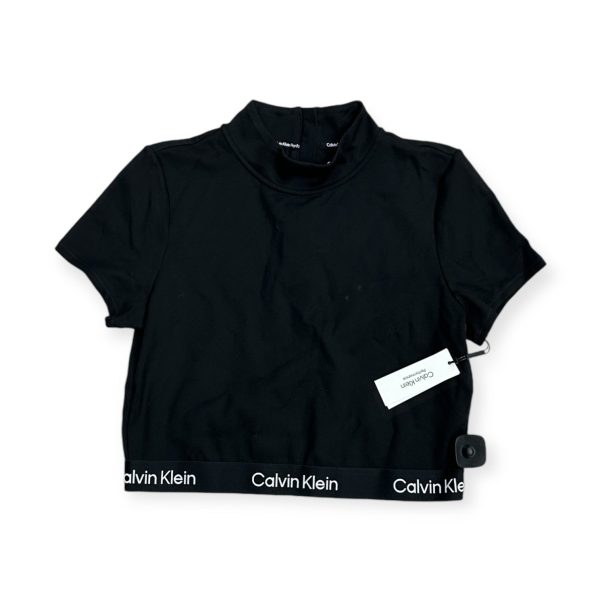 Athletic Top Short Sleeve By Calvin Klein Performance In Black, Size: Xl For Discount
