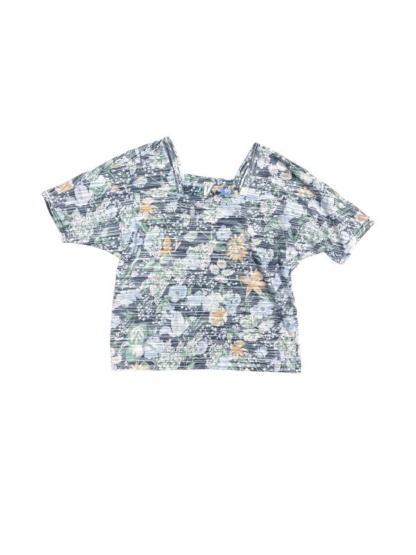 Top Short Sleeve By Anthropologie In Floral Print, Size: Xs For Cheap