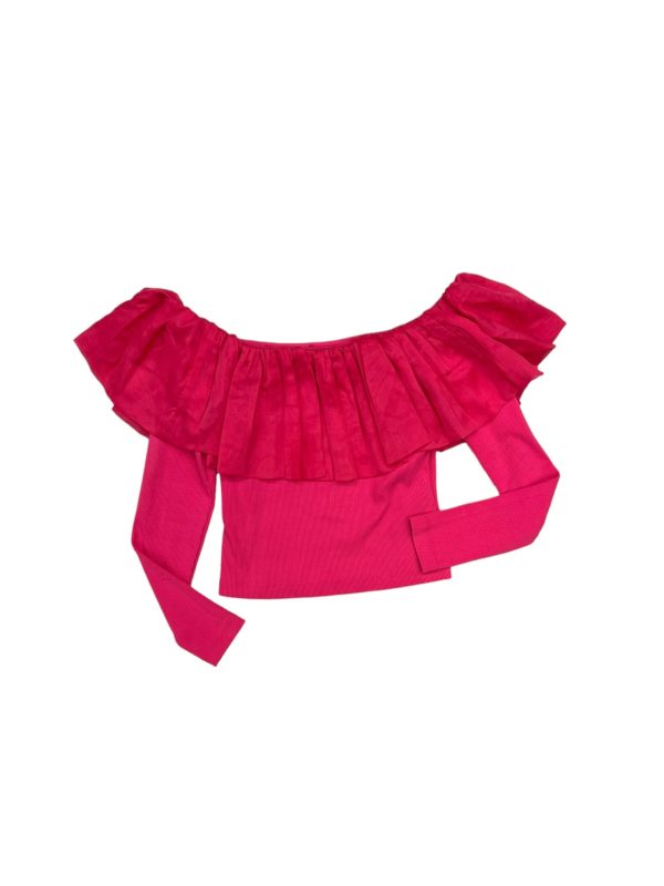 Top Long Sleeve By Anthropologie In Pink, Size: S Online Hot Sale