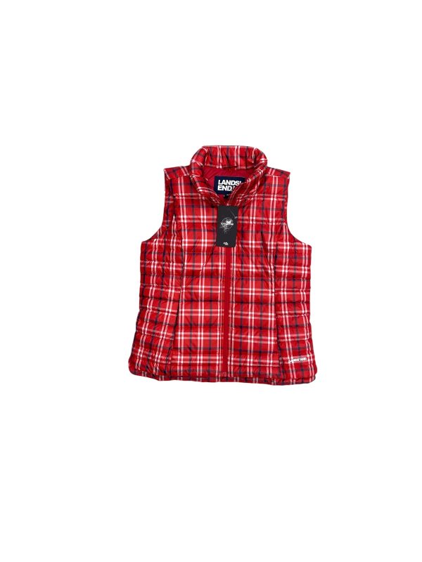 Vest Puffer & Quilted By Lands End In Plaid Pattern, Size: Xs For Cheap