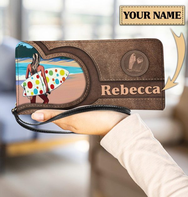 Personalized Surfing Clutch Purse - PU981PS Online